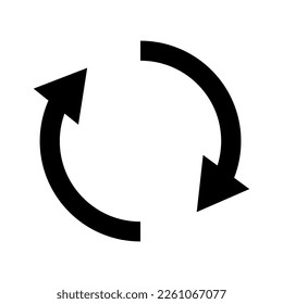 Rotation arrow. Reload. Refresh. Vector.