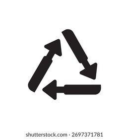 Rotation of the arrow in the triangle icon