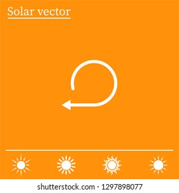rotation arrows in a circle web icon. vector design