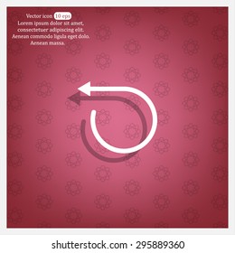 rotation arrows in a circle web icon. vector design