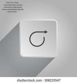 rotation arrows in a circle web icon. vector design