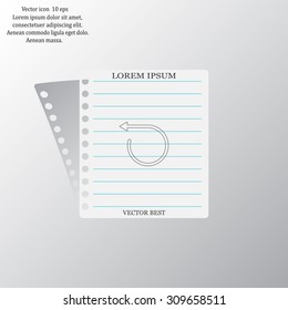 rotation arrows in a circle web icon. vector design