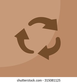 rotation arrows in a circle web icon. vector design