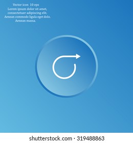 rotation arrows in a circle web icon. vector design