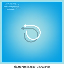 rotation arrows in a circle web icon. vector design