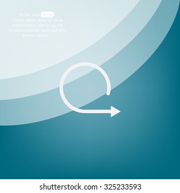 rotation arrows in a circle web icon. vector design