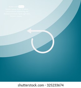 rotation arrows in a circle web icon. vector design