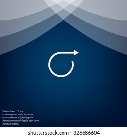 rotation arrows in a circle web icon. vector design
