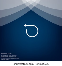 rotation arrows in a circle web icon. vector design