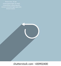 rotation arrows in a circle web icon. vector design