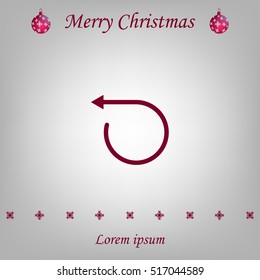 rotation arrows in a circle web icon. vector design