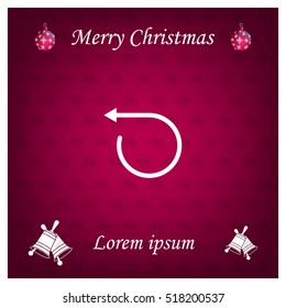 rotation arrows in a circle web icon. vector design