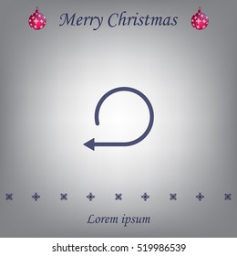 rotation arrows in a circle web icon. vector design