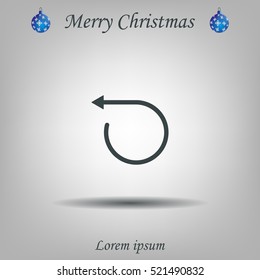 rotation arrows in a circle web icon. vector design