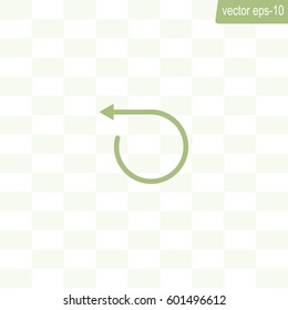 rotation arrows in a circle web icon. vector design