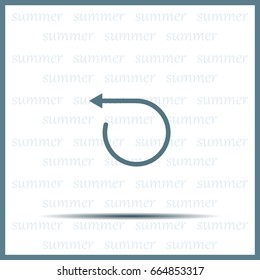 rotation arrows in a circle web icon. vector design