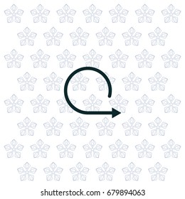rotation arrows in a circle web icon. vector design