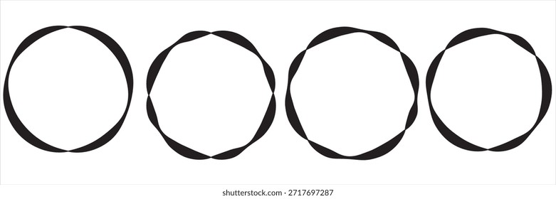 Rotation arrows in circular motion. Circle arrow combinations. Set of circular infographics. Graphic diagram. Design element. Vector illustration isolated on white background.