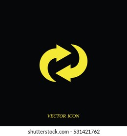 Rotation arrows icon.