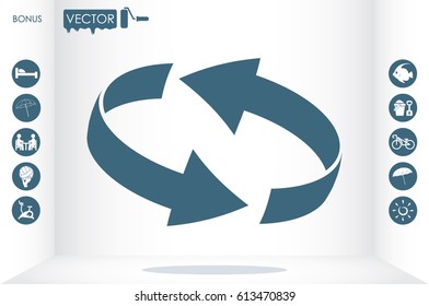 Rotation arrows icon 
