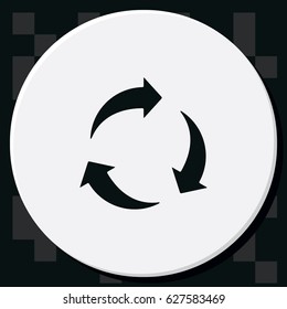 Rotation arrows icon.