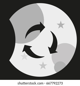 Rotation arrows icon.