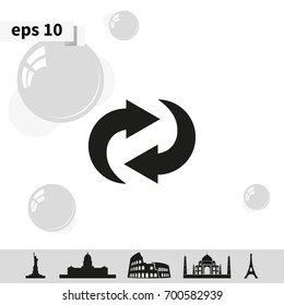 Rotation arrows icon.