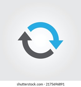 Rotation arrows icon, recycle, refresh, reload, connection, process sign icon design vector.