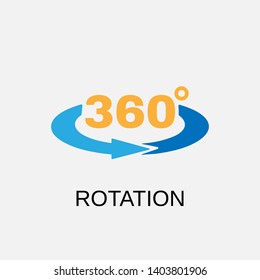Rotation arrows icon. Rotation arrows symbol design. Stock - Vector illustration can be used for web