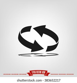 Rotation arrows Icon Vector