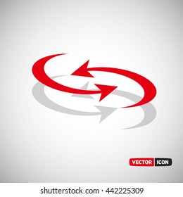 Rotation arrows Icon. Vector icon eps.10