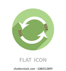 Rotation arrows icon vector illustration
