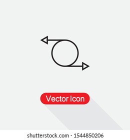 Rotation Arrows Icon Vector Illustration Eps10