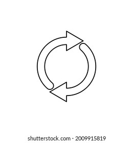 Rotation arrows icon. Vector Illustration for mobile concept and web design.