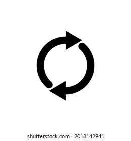 Icono de flechas de rotación. Ilustración vectorial para concepto móvil y diseño web.