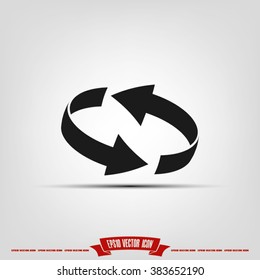 Rotation arrows icon vector illustration eps10.