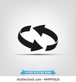 Rotation arrows icon vector illustration eps10.