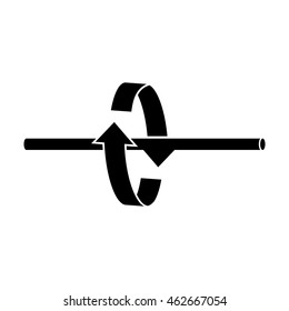 Rotation arrows icon vector illustration