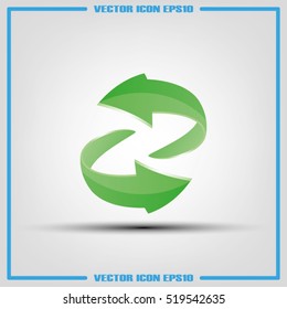 Rotation arrows icon vector illustration eps10.