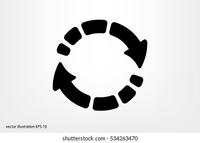 Rotation arrows icon vector illustration eps10