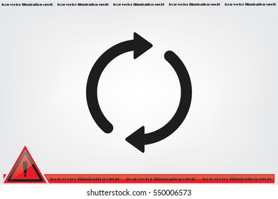Rotation arrows icon vector illustration eps10.