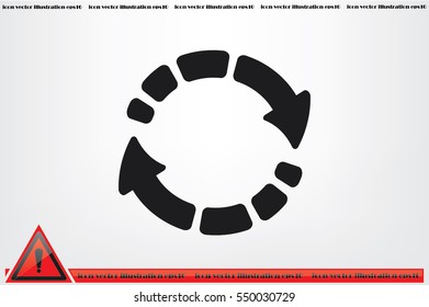 Rotation arrows icon vector illustration eps10.