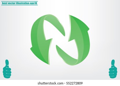 Rotation arrows icon vector illustration eps10.