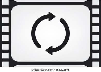 Rotation arrows icon vector illustration.
