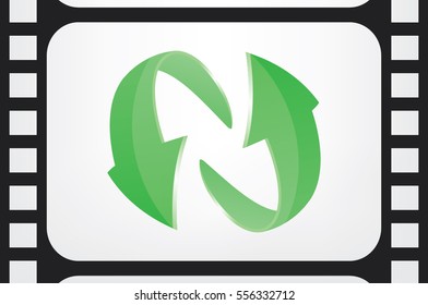 Rotation arrows icon vector illustration eps10.