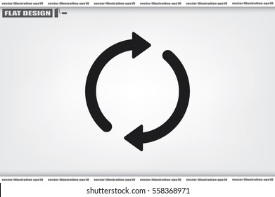 Rotation arrows icon vector illustration.