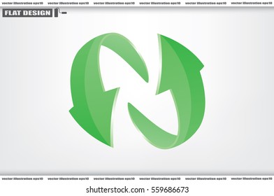 Rotation arrows icon vector illustration.