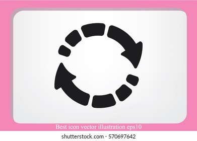 Rotation arrows icon vector illustration eps10.