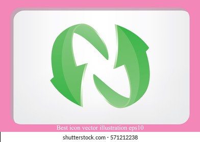 Rotation arrows icon vector illustration.