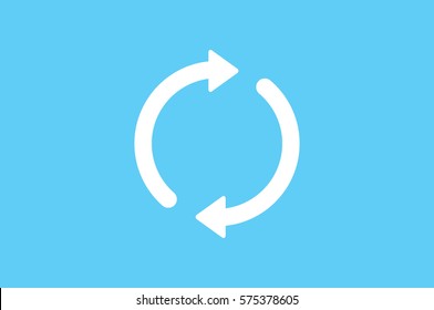 Rotation arrows icon vector illustration.